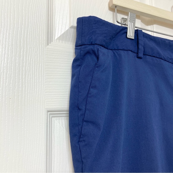 Michael Kors Navy Blue Mid Rise Ankle Pants 18W Preppy Office Career Work Dressy - Picture 5 of 11